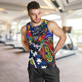 Autism Awareness Australia Geelong Cats Men Tank Top Aboriginal Indigenous Art