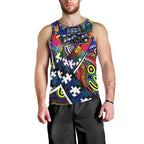 Autism Awareness Australia Geelong Cats Men Tank Top Aboriginal Indigenous Art
