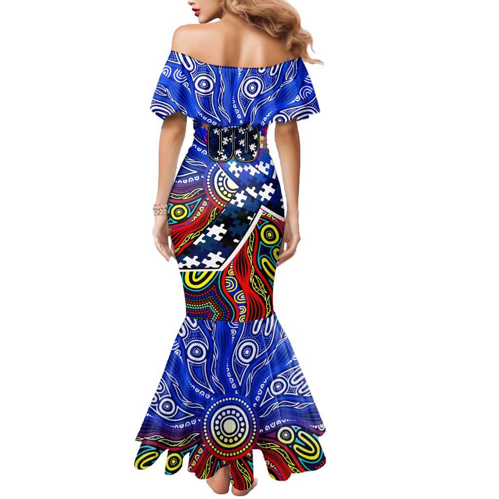Autism Awareness Australia Geelong Cats Mermaid Dress Aboriginal Indigenous Art