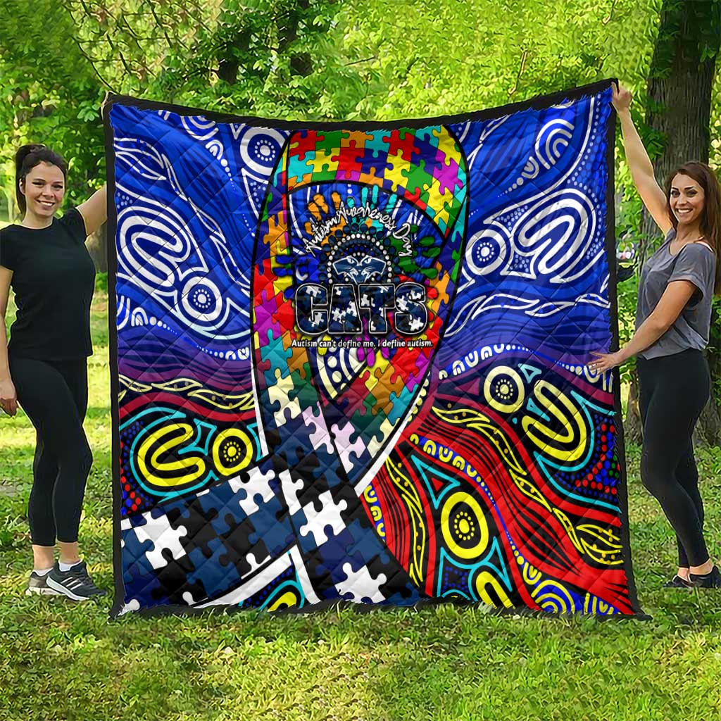 Autism Awareness Australia Geelong Cats Quilt Aboriginal Indigenous Art