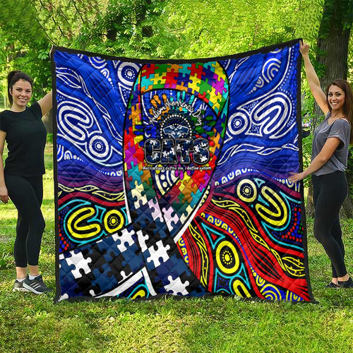 Autism Awareness Australia Geelong Cats Quilt Aboriginal Indigenous Art