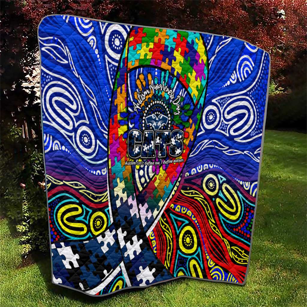 Autism Awareness Australia Geelong Cats Quilt Aboriginal Indigenous Art