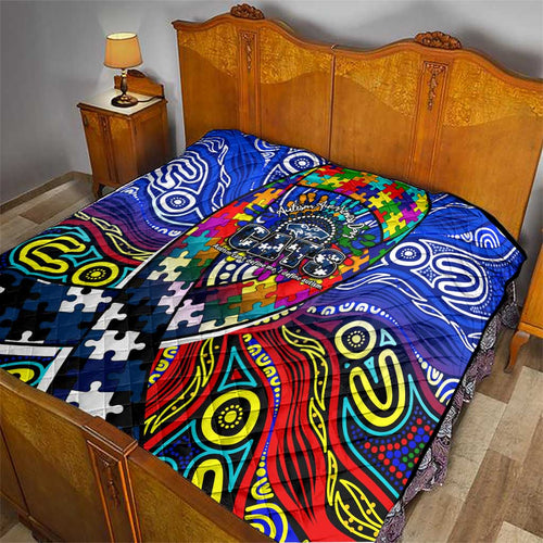 Autism Awareness Australia Geelong Cats Quilt Aboriginal Indigenous Art