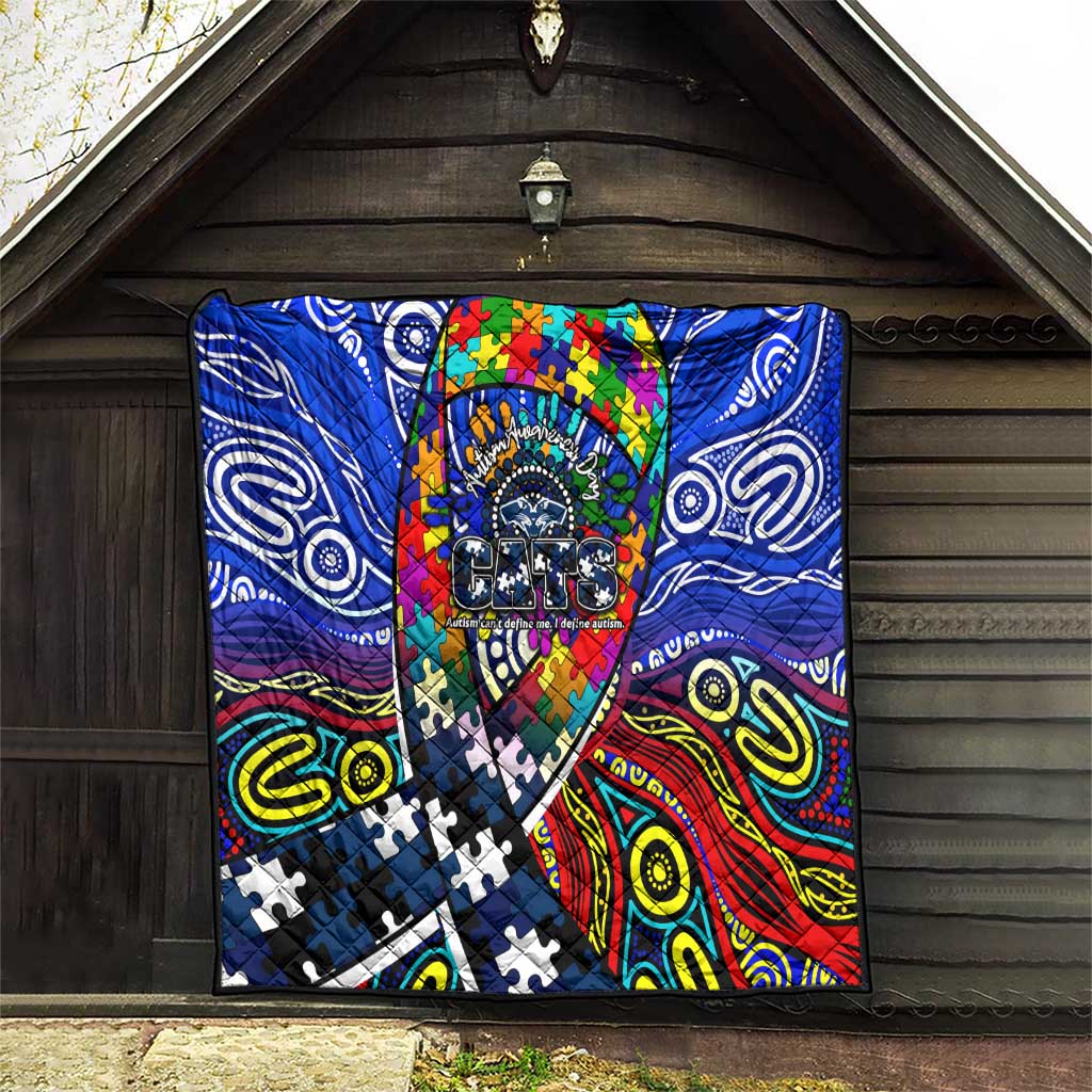 Autism Awareness Australia Geelong Cats Quilt Aboriginal Indigenous Art