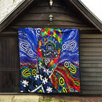 Autism Awareness Australia Geelong Cats Quilt Aboriginal Indigenous Art