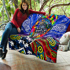 Autism Awareness Australia Geelong Cats Quilt Aboriginal Indigenous Art