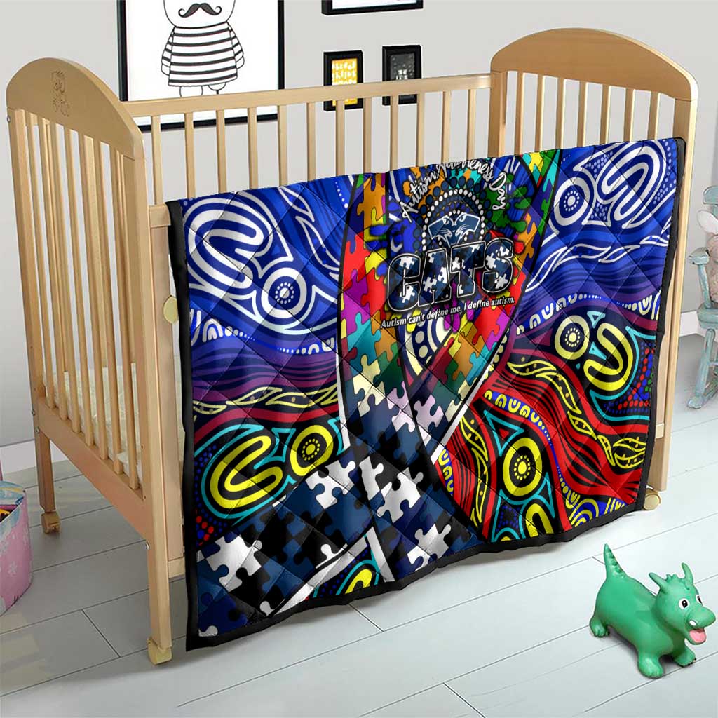 Autism Awareness Australia Geelong Cats Quilt Aboriginal Indigenous Art