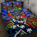 Autism Awareness Australia Geelong Cats Quilt Bed Set Aboriginal Indigenous Art