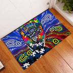 Autism Awareness Australia Geelong Cats Rubber Doormat Aboriginal Indigenous Art