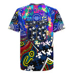 Autism Awareness Australia Geelong Cats Rugby Jersey Aboriginal Indigenous Art