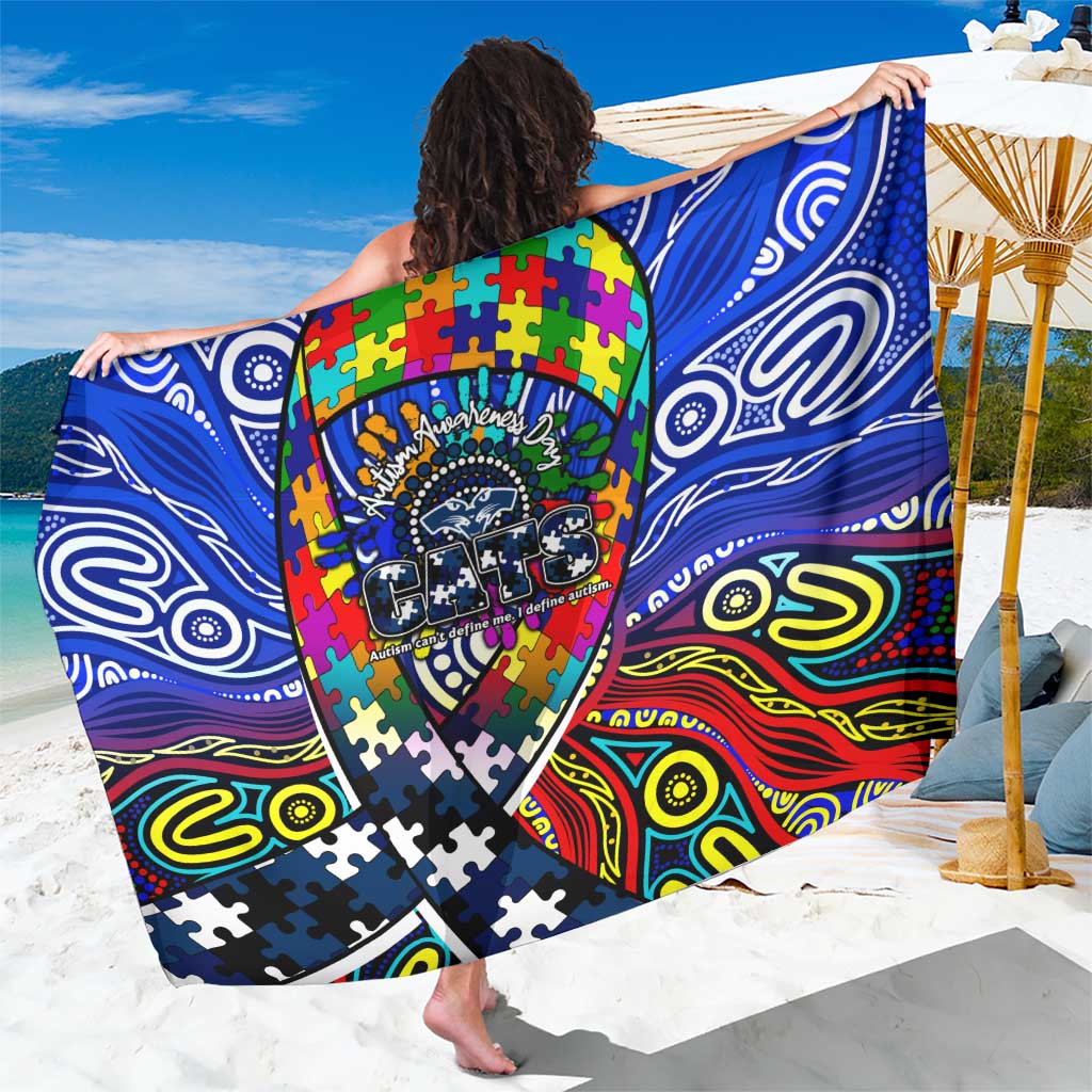 Autism Awareness Australia Geelong Cats Sarong Aboriginal Indigenous Art