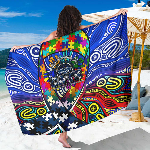 Autism Awareness Australia Geelong Cats Sarong Aboriginal Indigenous Art