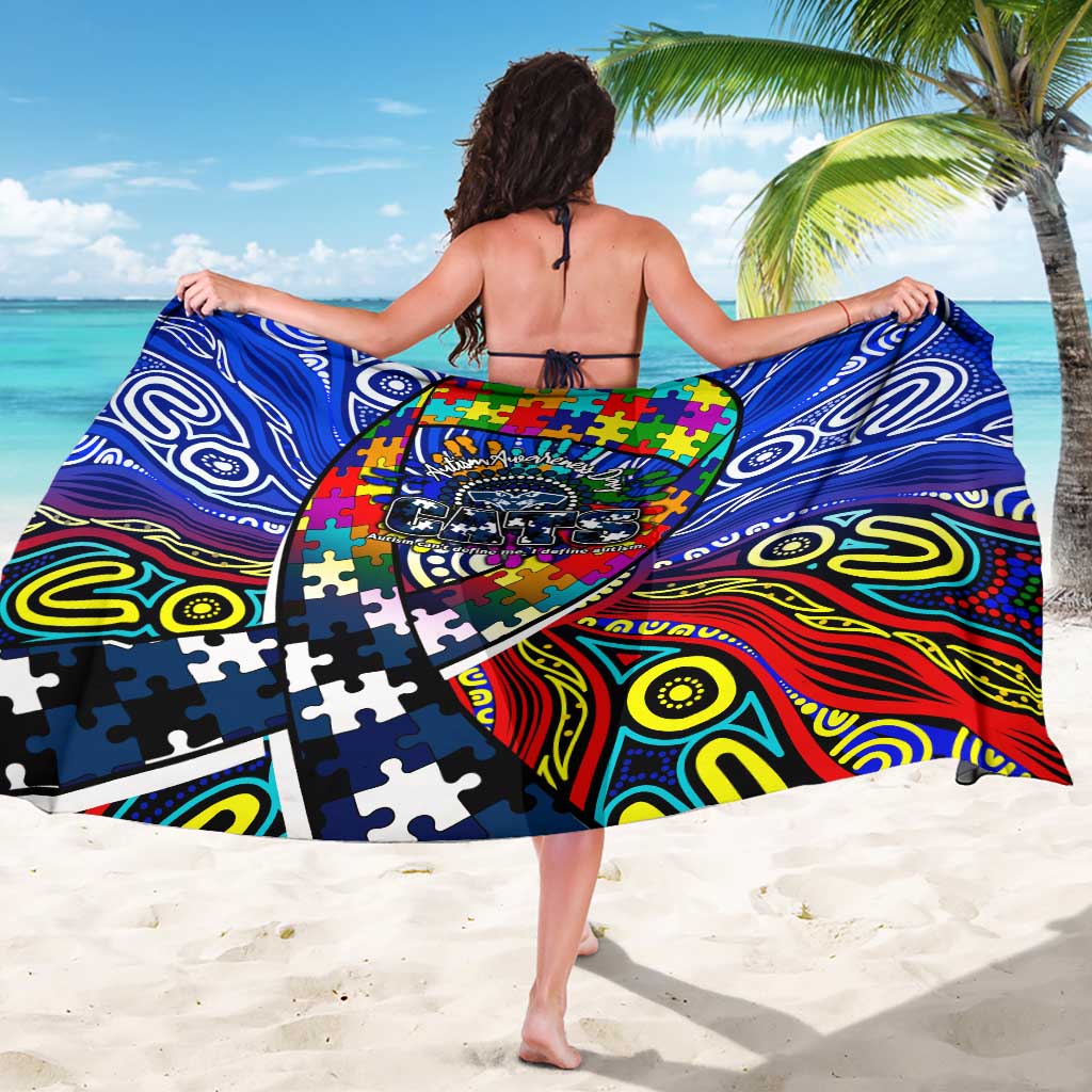 Autism Awareness Australia Geelong Cats Sarong Aboriginal Indigenous Art
