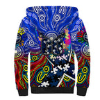 Autism Awareness Australia Geelong Cats Sherpa Hoodie Aboriginal Indigenous Art