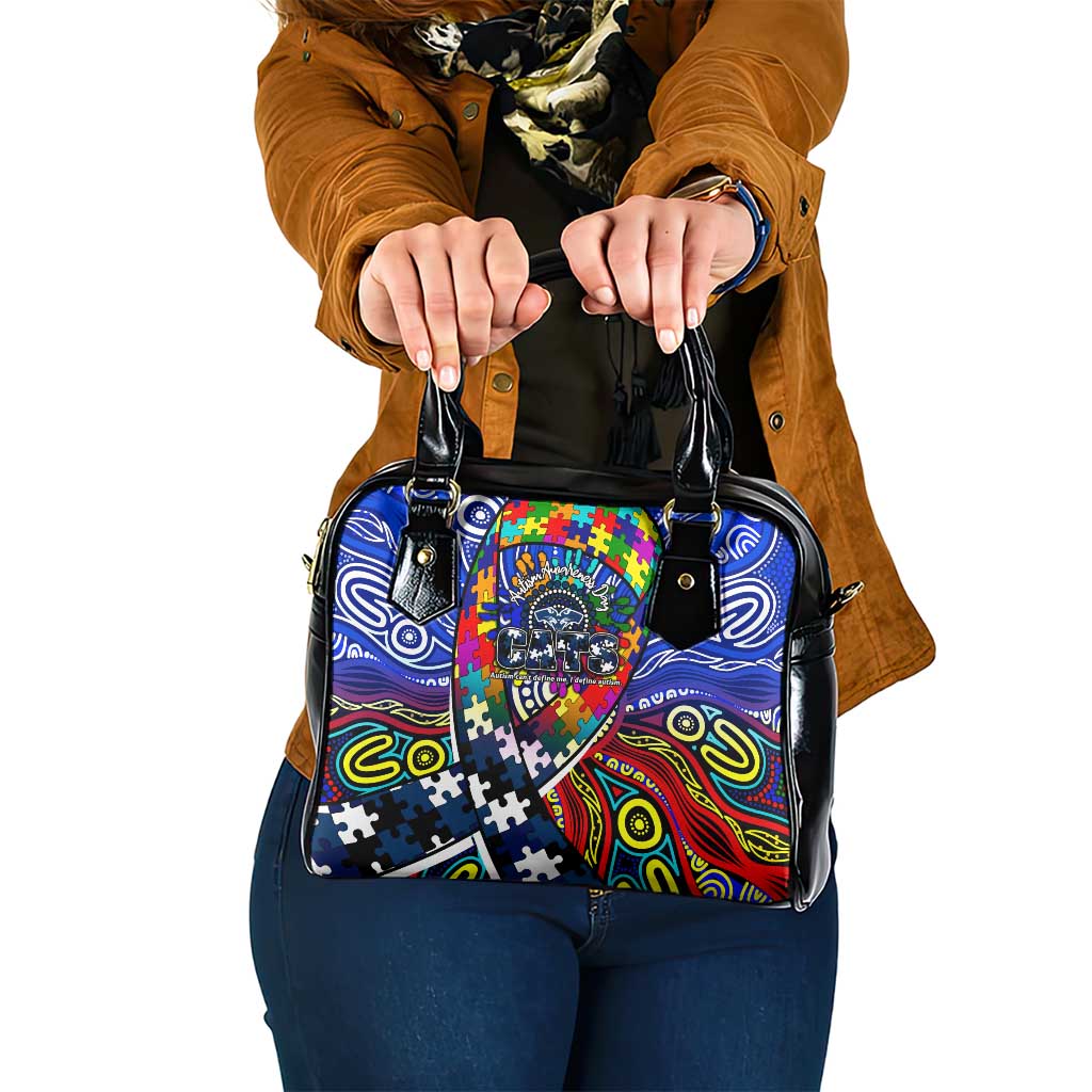 Autism Awareness Australia Geelong Cats Shoulder Handbag Aboriginal Indigenous Art