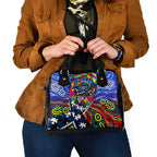 Autism Awareness Australia Geelong Cats Shoulder Handbag Aboriginal Indigenous Art