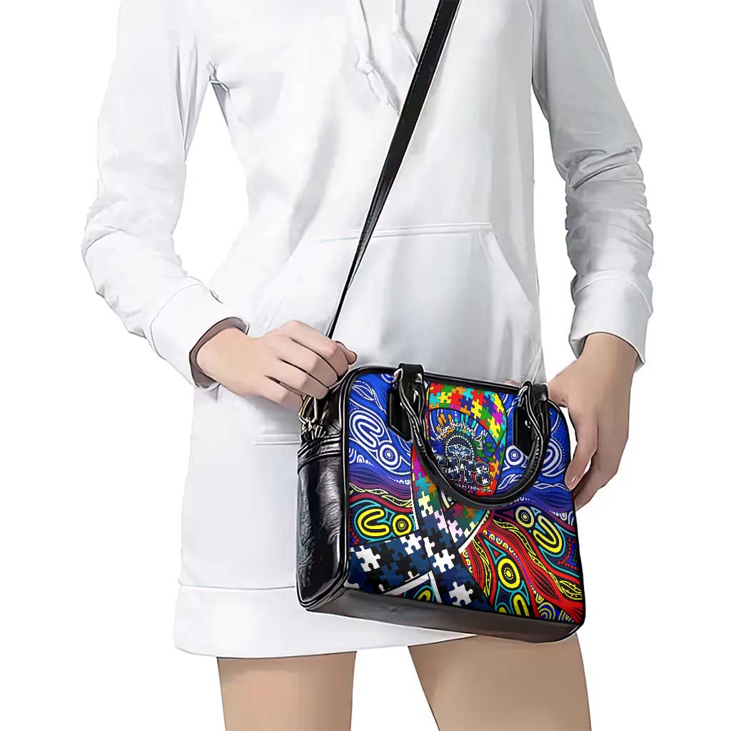 Autism Awareness Australia Geelong Cats Shoulder Handbag Aboriginal Indigenous Art