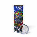Autism Awareness Australia Geelong Cats Skinny Tumbler Aboriginal Indigenous Art