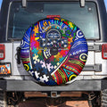 Autism Awareness Australia Geelong Cats Spare Tire Cover Aboriginal Indigenous Art