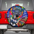 Autism Awareness Australia Geelong Cats Spare Tire Cover Aboriginal Indigenous Art