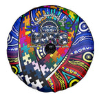 Autism Awareness Australia Geelong Cats Spare Tire Cover Aboriginal Indigenous Art