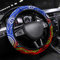 Autism Awareness Australia Geelong Cats Steering Wheel Cover Aboriginal Indigenous Art