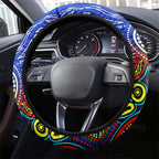 Autism Awareness Australia Geelong Cats Steering Wheel Cover Aboriginal Indigenous Art