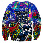 Autism Awareness Australia Geelong Cats Sweatshirt Aboriginal Indigenous Art