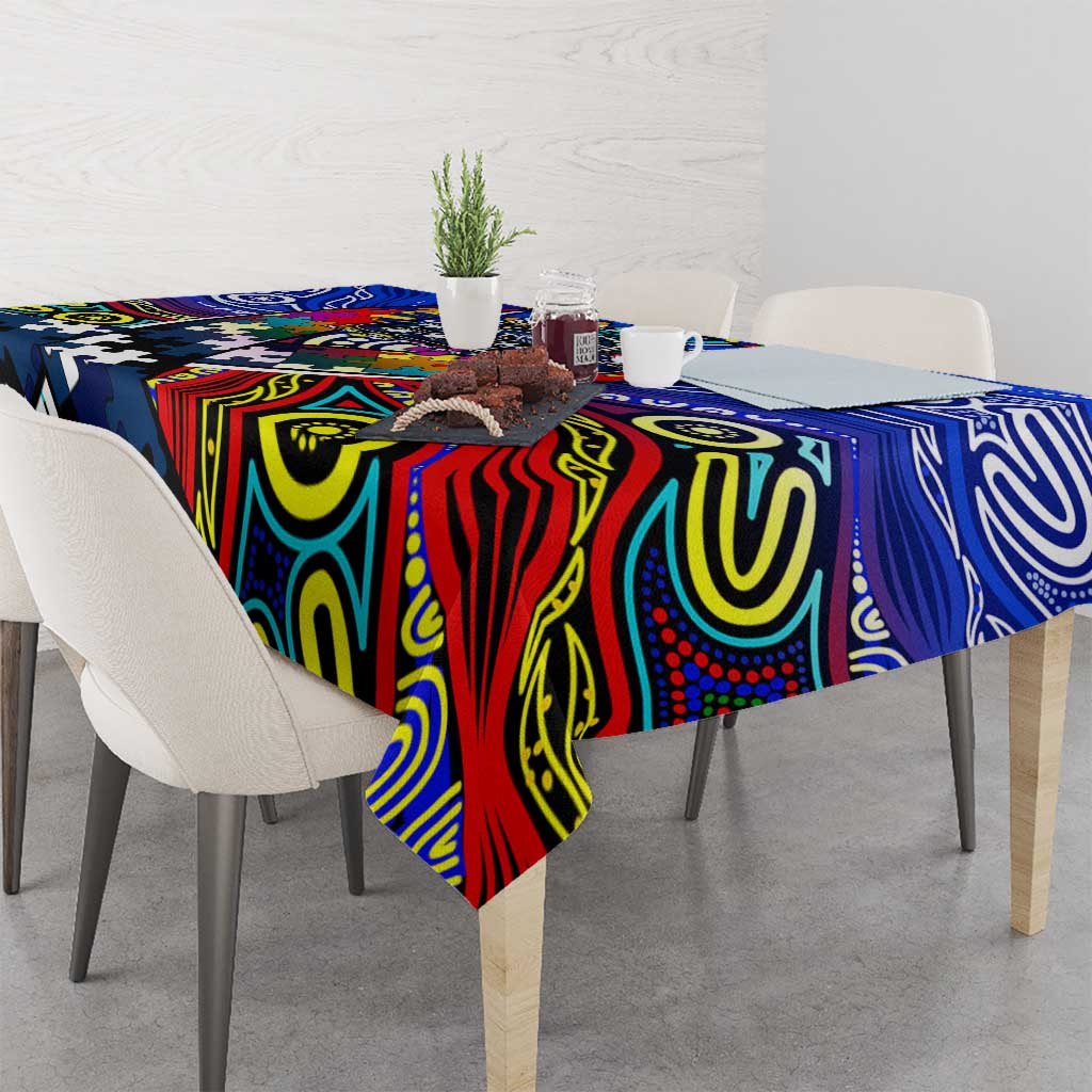 Autism Awareness Australia Geelong Cats Tablecloth Aboriginal Indigenous Art