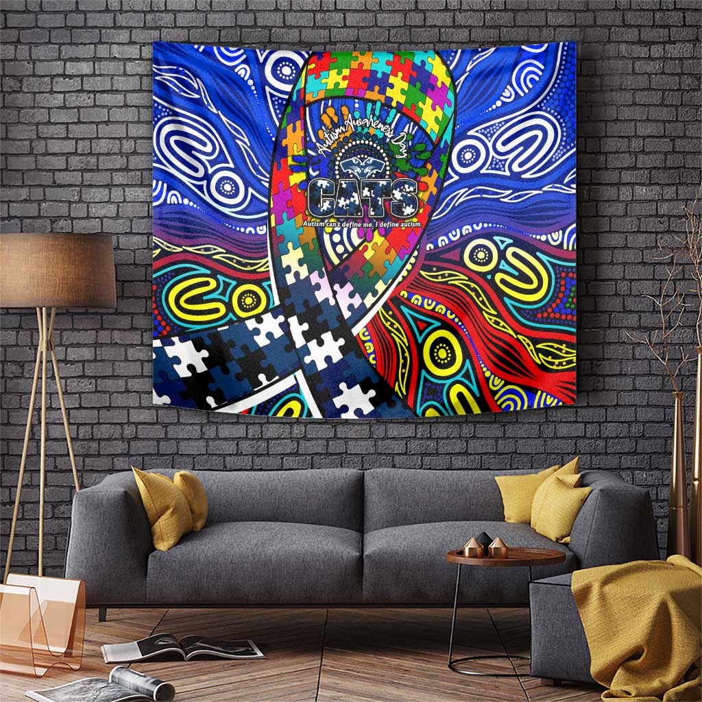 Autism Awareness Australia Geelong Cats Tapestry Aboriginal Indigenous Art