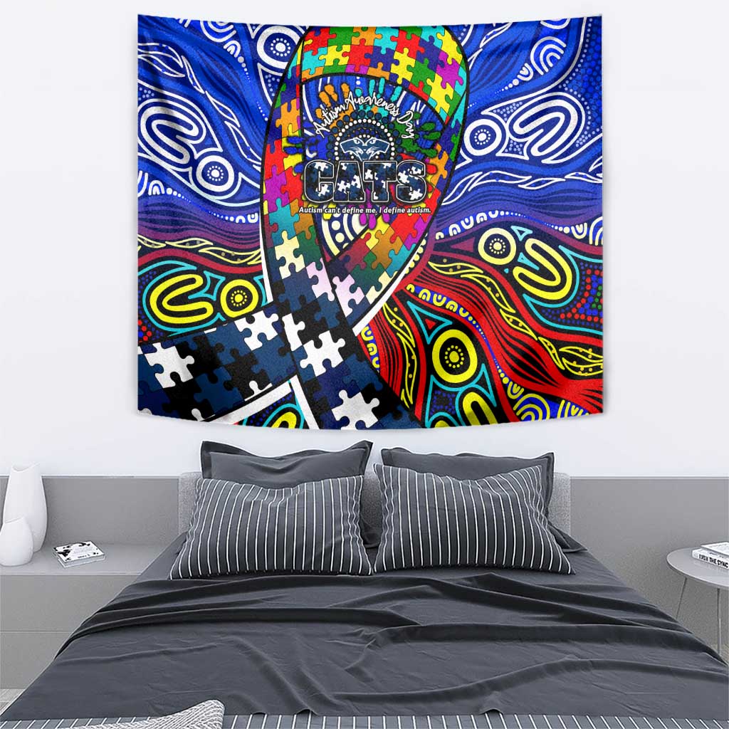 Autism Awareness Australia Geelong Cats Tapestry Aboriginal Indigenous Art
