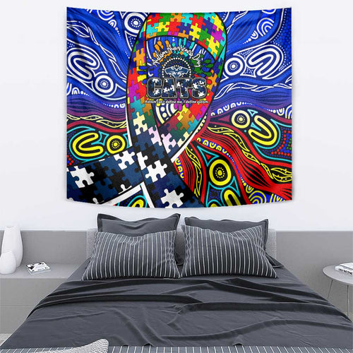 Autism Awareness Australia Geelong Cats Tapestry Aboriginal Indigenous Art
