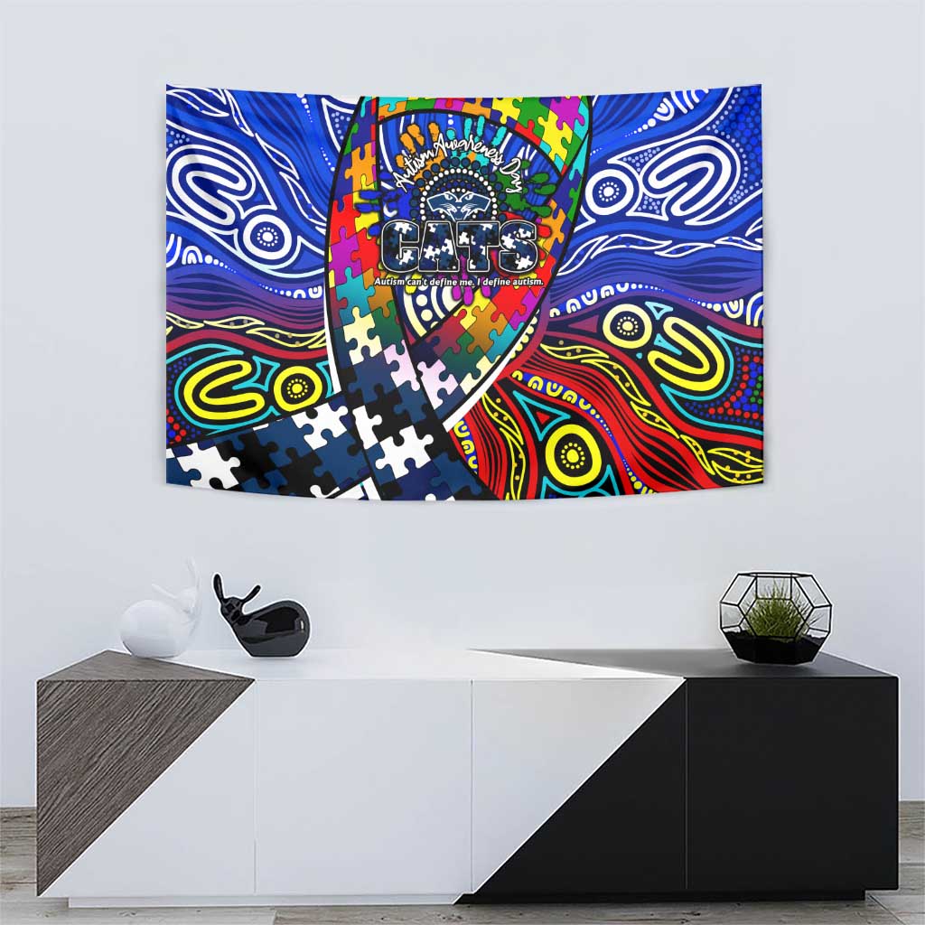 Autism Awareness Australia Geelong Cats Tapestry Aboriginal Indigenous Art