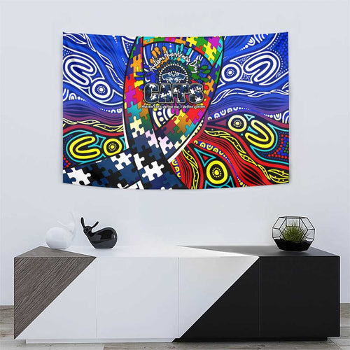 Autism Awareness Australia Geelong Cats Tapestry Aboriginal Indigenous Art