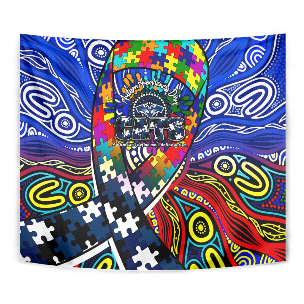 Autism Awareness Australia Geelong Cats Tapestry Aboriginal Indigenous Art