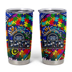 Autism Awareness Australia Geelong Cats Tumbler Cup Aboriginal Indigenous Art