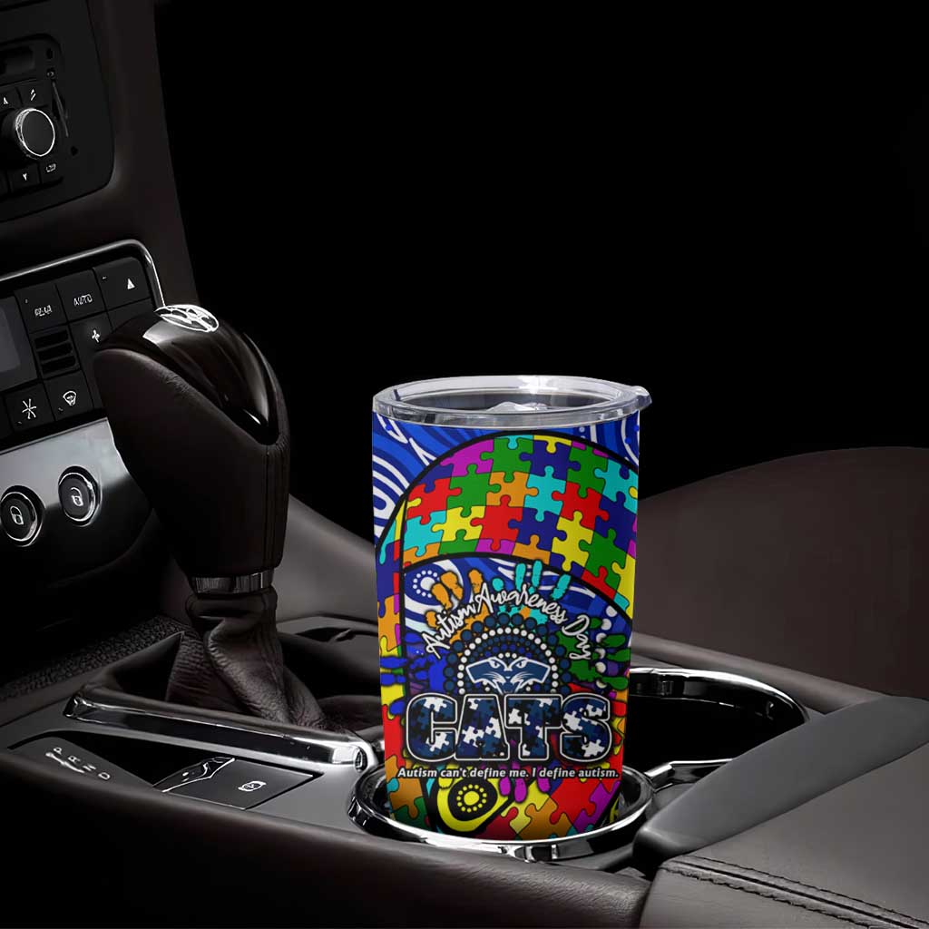 Autism Awareness Australia Geelong Cats Tumbler Cup Aboriginal Indigenous Art