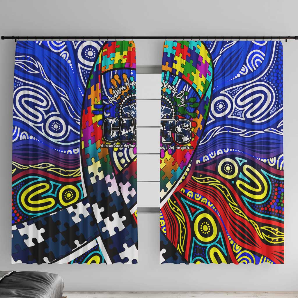 Autism Awareness Australia Geelong Cats Window Curtain Aboriginal Indigenous Art