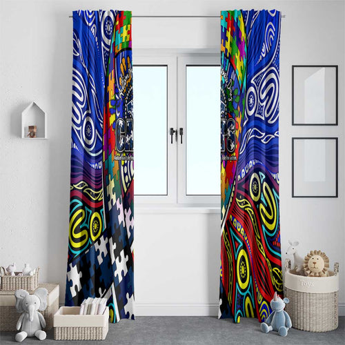 Autism Awareness Australia Geelong Cats Window Curtain Aboriginal Indigenous Art