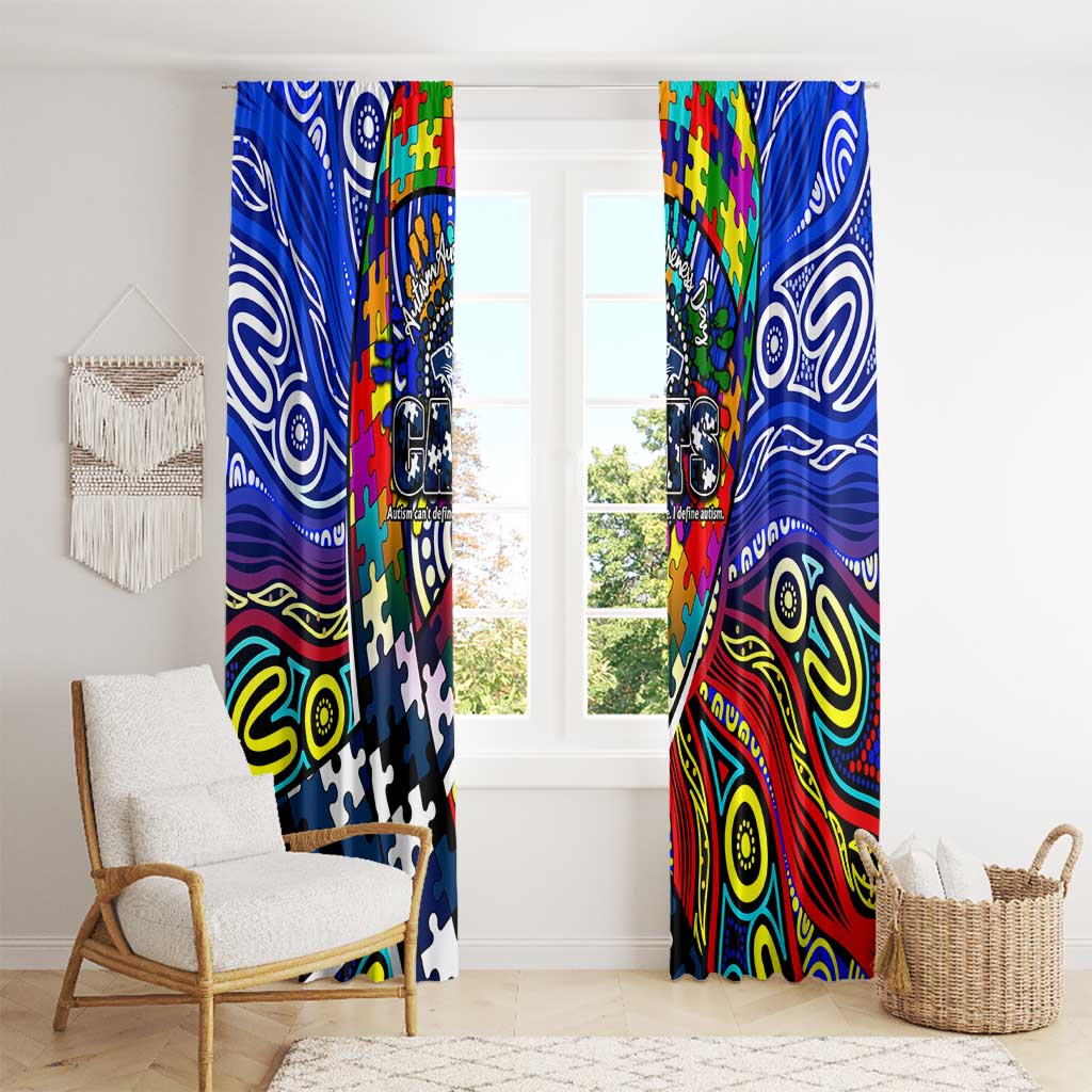 Autism Awareness Australia Geelong Cats Window Curtain Aboriginal Indigenous Art