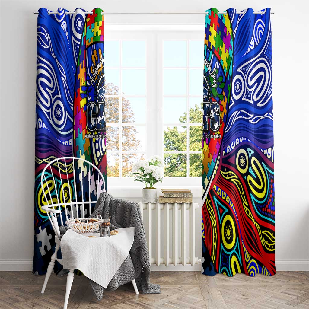Autism Awareness Australia Geelong Cats Window Curtain Aboriginal Indigenous Art