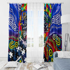 Autism Awareness Australia Geelong Cats Window Curtain Aboriginal Indigenous Art
