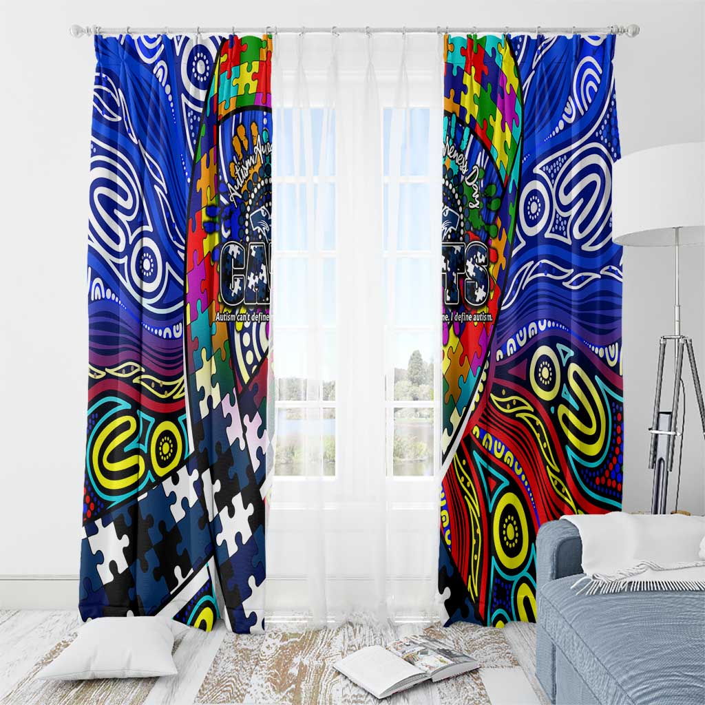 Autism Awareness Australia Geelong Cats Window Curtain Aboriginal Indigenous Art