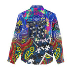 Autism Awareness Australia Geelong Cats Women Casual Shirt Aboriginal Indigenous Art