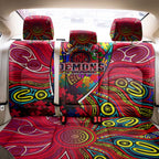 Autism Awareness Australia Melbourne Demons Back Car Seat Cover Aboriginal Indigenous Art