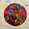 Autism Awareness Australia Melbourne Demons Beach Blanket Aboriginal Indigenous Art
