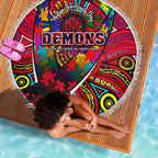 Autism Awareness Australia Melbourne Demons Beach Blanket Aboriginal Indigenous Art