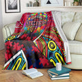 Autism Awareness Australia Melbourne Demons Blanket Aboriginal Indigenous Art