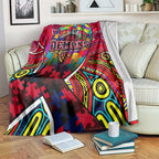 Autism Awareness Australia Melbourne Demons Blanket Aboriginal Indigenous Art