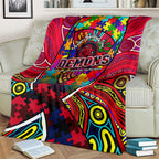 Autism Awareness Australia Melbourne Demons Blanket Aboriginal Indigenous Art